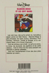 Verso de Walt Disney (Bibliothèque Rose) -a1986- Blanche-Neige et les septs nains