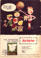 Verso de Capitán Trueno (El) - Almanaques y extras (Bruguera - 1957) -6- Extra - Almanaque para 1962
