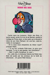 Verso de Walt Disney (Bibliothèque Rose) -a1984- Robin des Bois