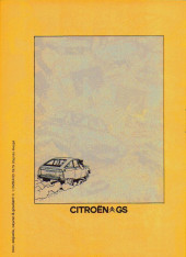 Verso de Tintin - Publicités -Citroën- Tintin au pays de GS