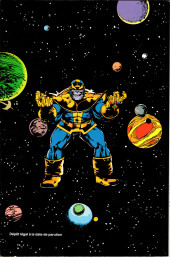 Verso de Un récit complet Marvel -33- Le défi de Thanos - 1° partie