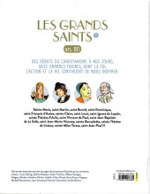 Verso de Les grands Saints en BD -1- Tome 1