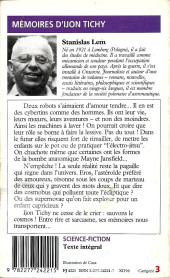 Verso de (AUT) Caza -1996- Les mémoires d'Ijon Tichy (J'ai lu N°4221)