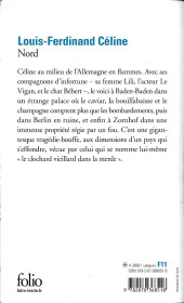 Verso de (AUT) Tardi -2012- Nord (Folio N°851)