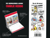 Verso de Charlie Hebdo - Calendrier perpétuel 52 semaines