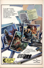 Verso de Bullet Crow, Fowl of Fortune (1987) -1- Issue #1