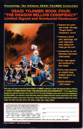 Verso de Usagi Yojimbo (1987) -25- Issue # 25