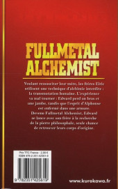 Verso de FullMetal Alchemist -1ES- Tome 1