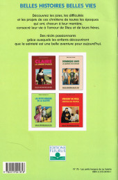 Verso de Belles histoires et belles vies (couleur) -76- Les petits bergers de La Salette