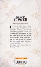 Verso de Black Clover -33- Tome 33