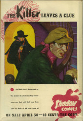 Verso de Doc Savage Comics Vol.1 (Street & Smith Publications - 1940) -1- Issue # 1