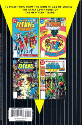 Verso de DC Archive Editions-The New Teen Titans -2- Volume 2