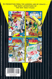 Verso de DC Archive Editions-The New Teen Titans -3- Volume 3