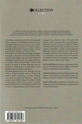 Verso de (DOC) Presses Universitaires Liège - ACME -3- Les métamorphoses de Spirou