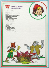 Verso de Les histoires merveilleuses de Whitman - Pinocchio détective