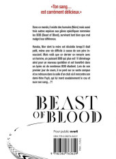 Verso de Beast of blood -1- Tome 1
