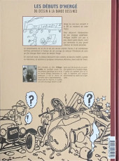 Verso de (AUT) Hergé -22- Les Débuts d'Hergé - Du dessin à la bande dessinée