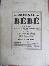 Verso de Le journal de bébé - Tome REC 1930/1