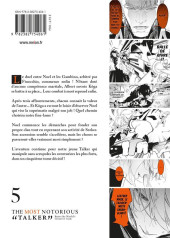 Verso de The most notorious talker -5- Tome 5