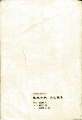 Verso de Kris le shérif (puis Kriss) (Aventures et Voyages) -Rec21- Album N°21 (di n°81 au n°84)