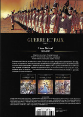Verso de Les grands Classiques de la Littérature en Bande Dessinée (Glénat/Le Monde 2022)  -34- Guerre et Paix - Tome 1