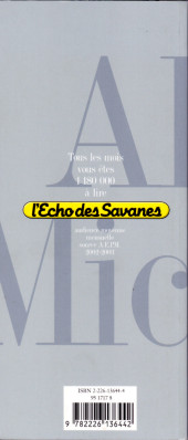 Verso de (Catalogues) Éditeurs, agences, festivals, fabricants de para-BD... - Albin Michel - 2004 - Catalogue