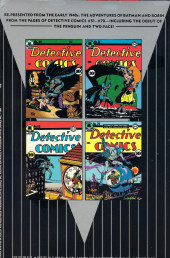 Verso de DC Archive Editions-Batman -2- Volume 2