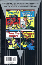 Verso de DC Archive Editions-Batman -3- Volume 3