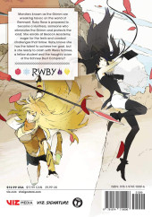 Verso de RWBY: The Official Manga -1- The Beacon Arc