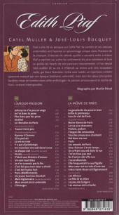 Verso de BD Chanson -1a2014- Edith Piaf
