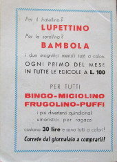 Verso de Fantasie Gioconde -5- Miciolino a scuola