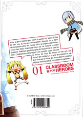 Verso de Classroom for heroes - The return of the former brave -1a2019- Tome 1
