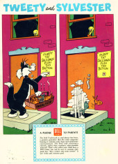 Verso de Tweety and Sylvester (Dell - 1954) -16- Issue #16