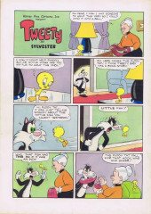 Verso de Tweety and Sylvester (Dell - 1954) -8- Issue #8