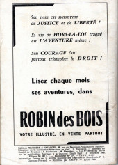 Verso de Robin des bois (Jeunesse et vacances) -SP02- La vengeance d'Edric