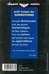 Verso de (AUT) Cabanes - Petit lexique des superstitions