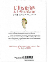 Verso de L'histoire du suppositoire - L'Histoire du suppositoire qui voulait échapper à sa destinée