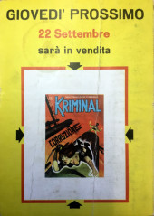 Verso de Kriminal (Editoriale Corno) -64- Segreto di Kriminal