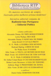 Verso de Biblioteca RTP - Clássicos em Banda Desenhada -14- 20 000 Léguas Submarinas