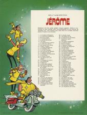 Verso de Jérôme -78- Les chaudrons de Cocolo