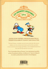 Verso de Les grandes Aventures Disney -14- Oncle Picsou et la mine de laine ! et autres histoires