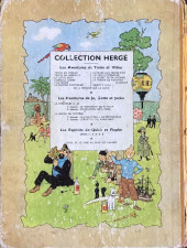 Verso de Tintin (Historique) -14B11- Le temple du soleil