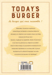 Verso de Today's Burger -3- Tome 3