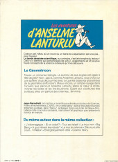 Verso de Anselme Lanturlu (Les Aventures d') -3a1985- Le géométricon
