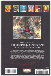 Verso de Marvel Comics : La collection (Hachette) -231194- Peter Parker : The Spectacular Spider-Man - A la tombée de la nuit