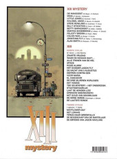 Verso de XIII Mystery (en néerlandais) -12- Alan Smith