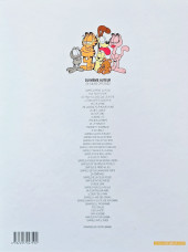 Verso de Garfield (Dargaud) -27a2005- Garfield se la coule douce