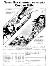 Verso de Conan Saga (1987) -1- Issue #1