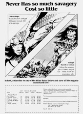 Verso de Conan Saga (1987) -26- Issue #26