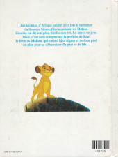 Verso de Walt Disney (France Loisirs) - Le Roi Lion